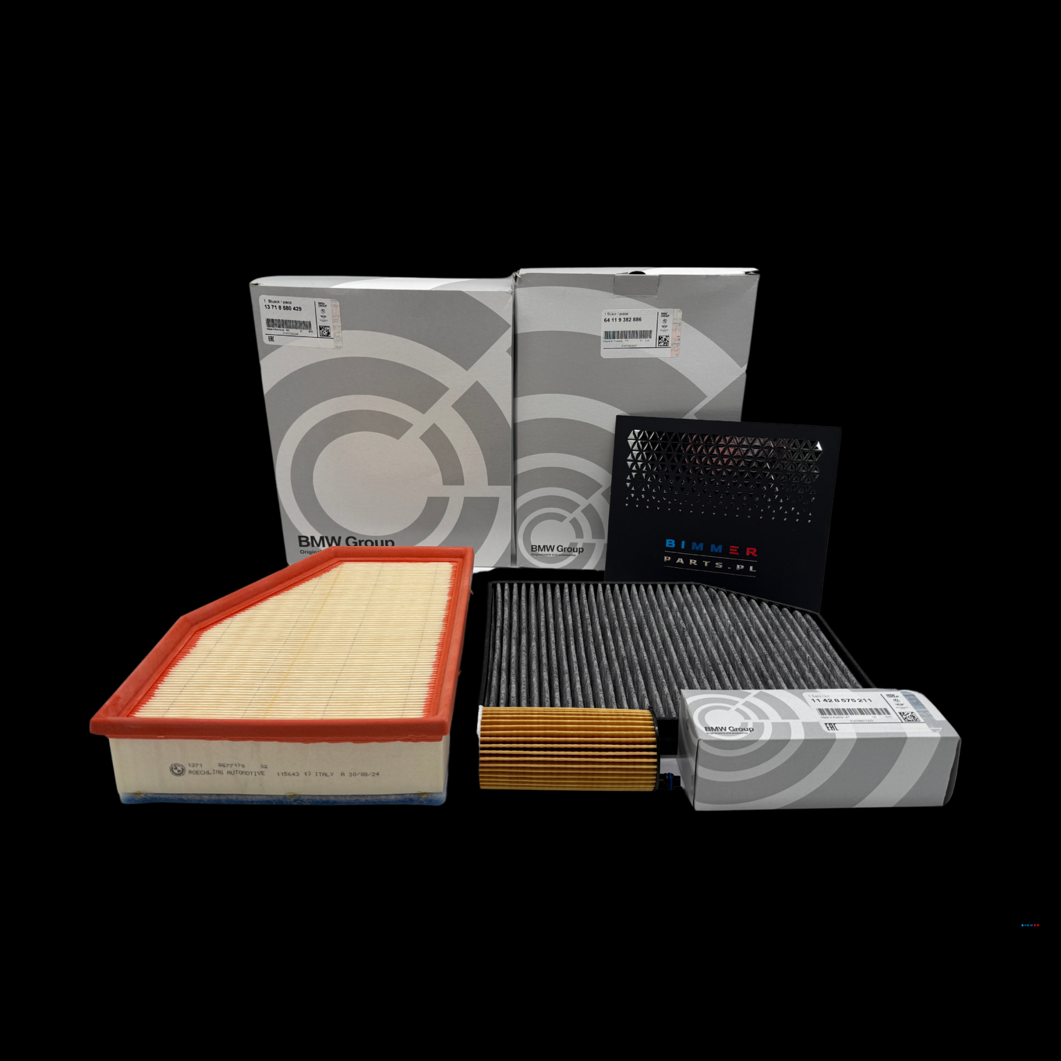 Oryginalny zestaw serwisowy BMW serii 7 do silnika B58 Filtr