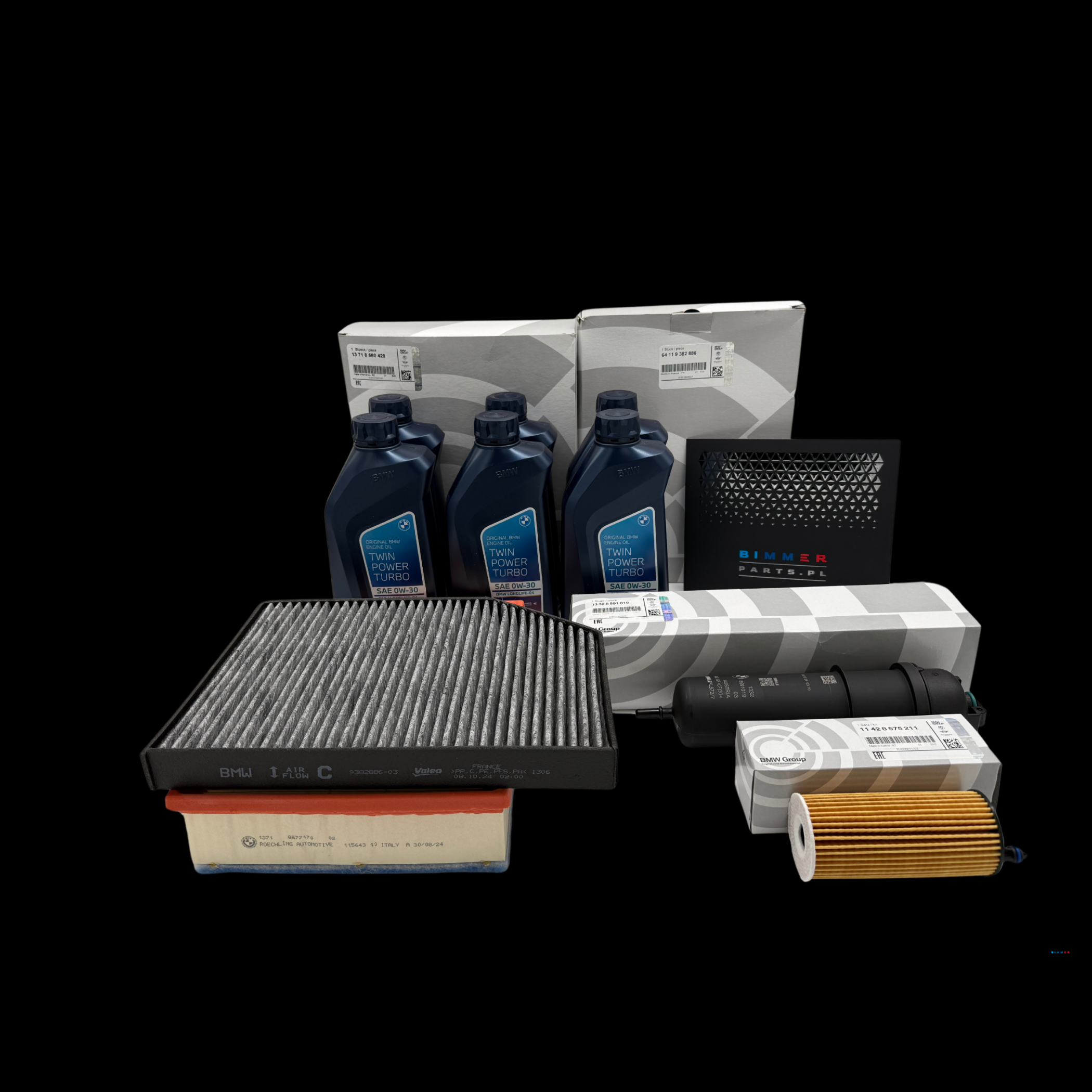 Oryginalny zestaw serwisowy BMW seria 3 do silnika B47 Olej