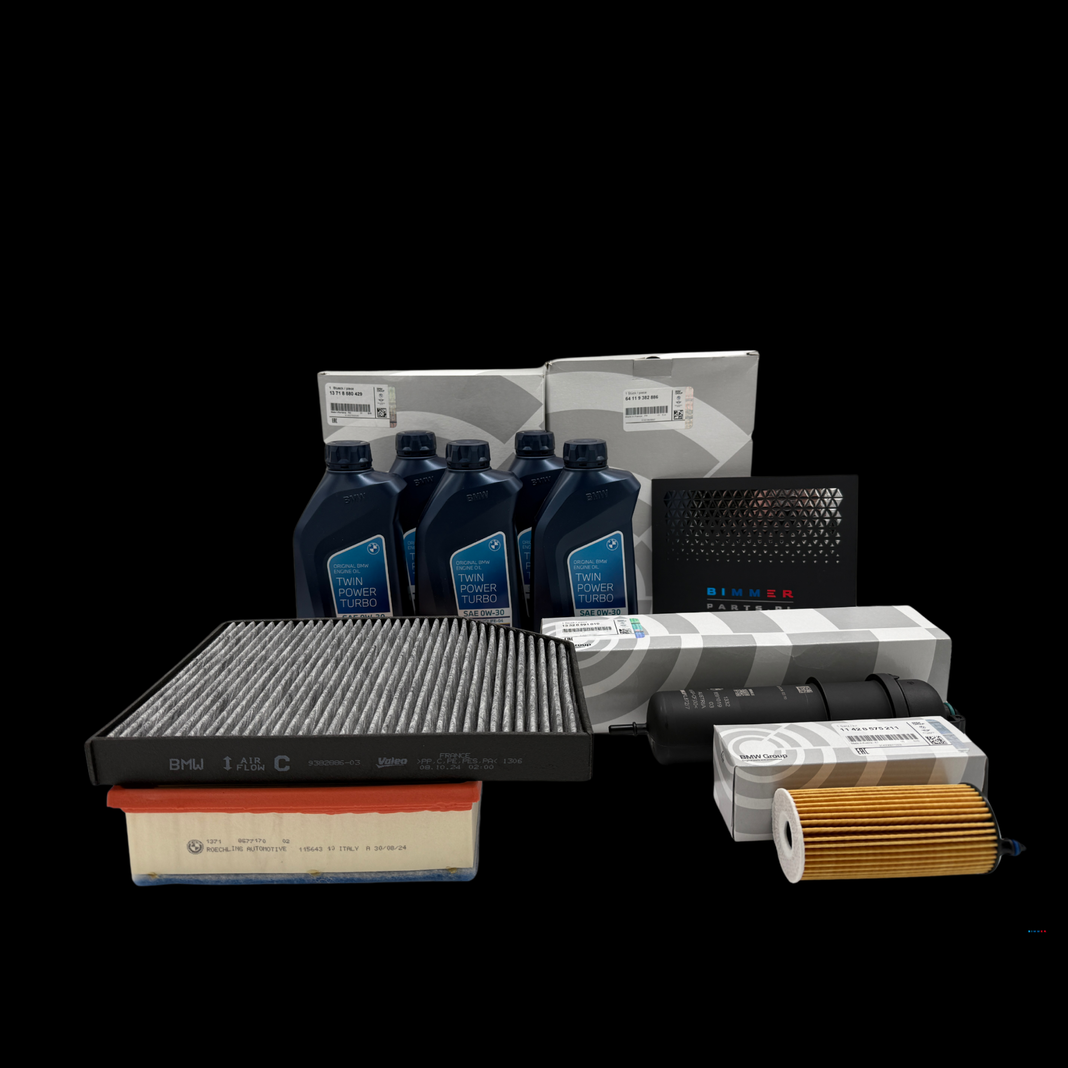 Oryginalny zestaw serwisowy BMW X1 do silnika B37 Olej 5L 0W