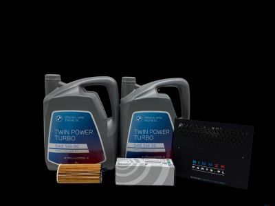 Oryginalny zestaw olejowy BMW X6 M do silnika S63 Olej 10L 5