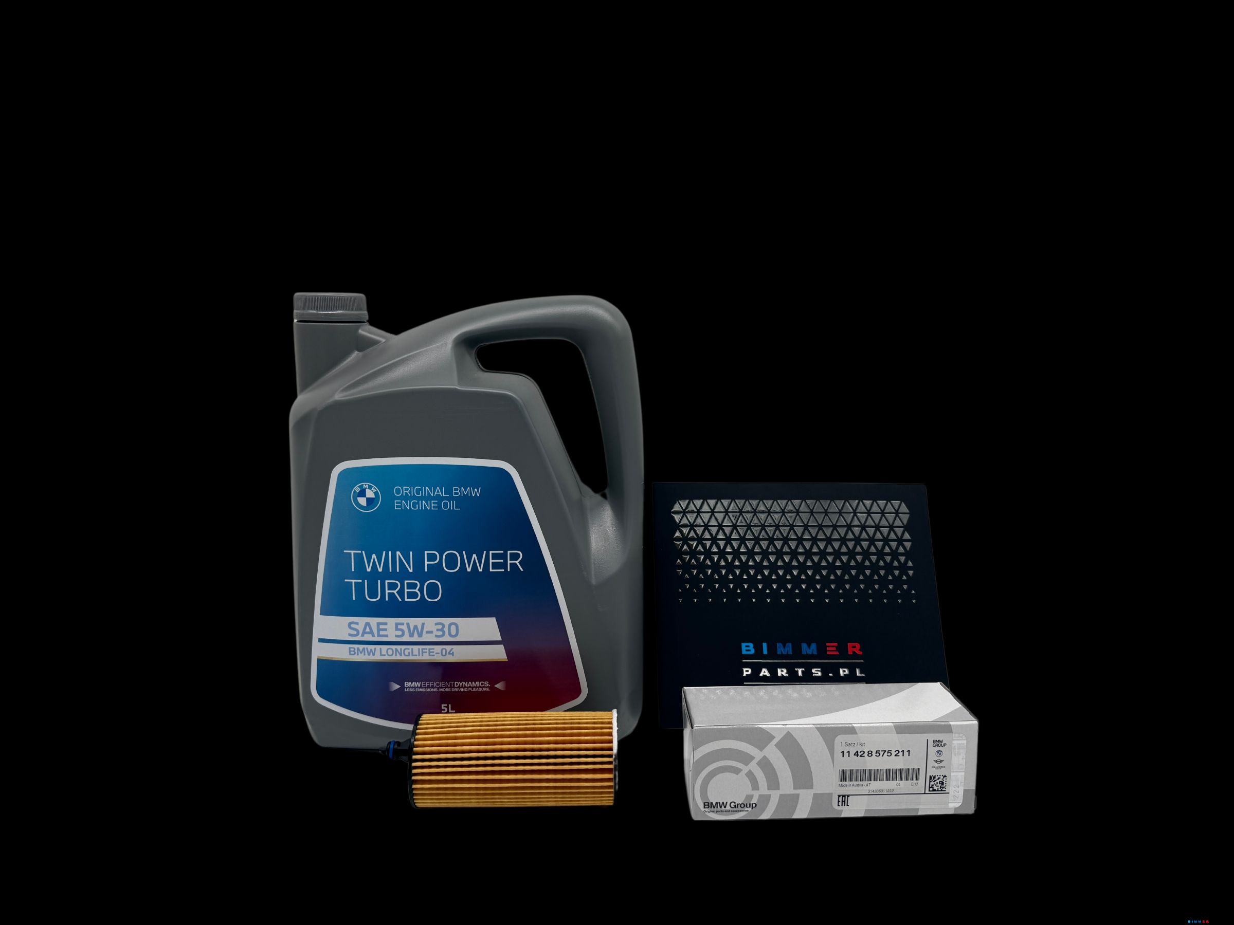 Oryginalny zestaw olejowy BMW X2 do silnika B38 Olej 5L 5W30