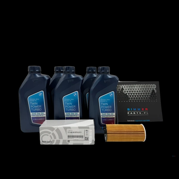 Oryginalny zestaw olejowy BMW X2 do silnika B38 Olej 5L 0W30