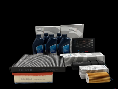 Oryginalny zestaw serwisowy BMW X2 do silnika B37 Olej 5L 0W